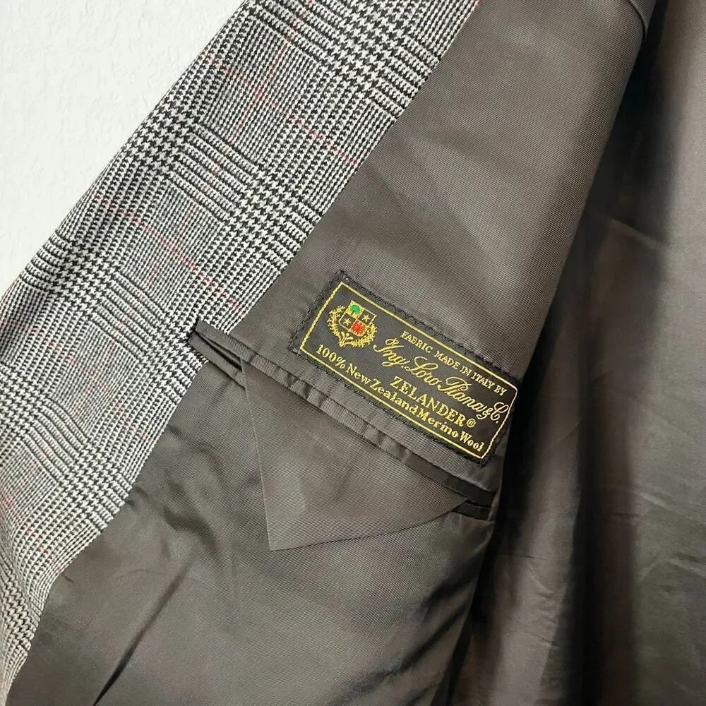 Brooks Brothers Vintage Y2k Plaid 2-Button Sports Coat Blazer Men's Size 46L